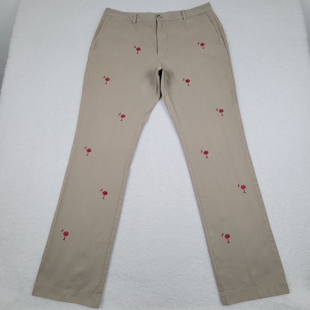 GAMECOCK FANS! - Vineyard Vines Slim Fit Breaker Pant South Carolina - Picture 2 of 13